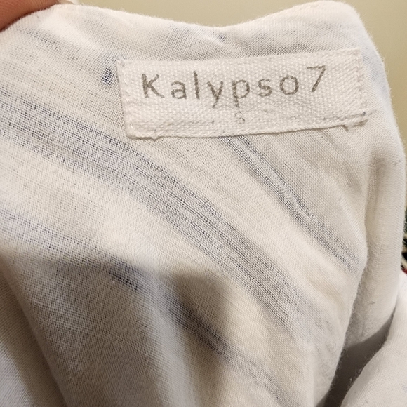 Kalypso 7 stripes casual cotton short dress size S - Picture 9 of 10